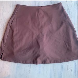 Girlfriend collective sport skort in brown